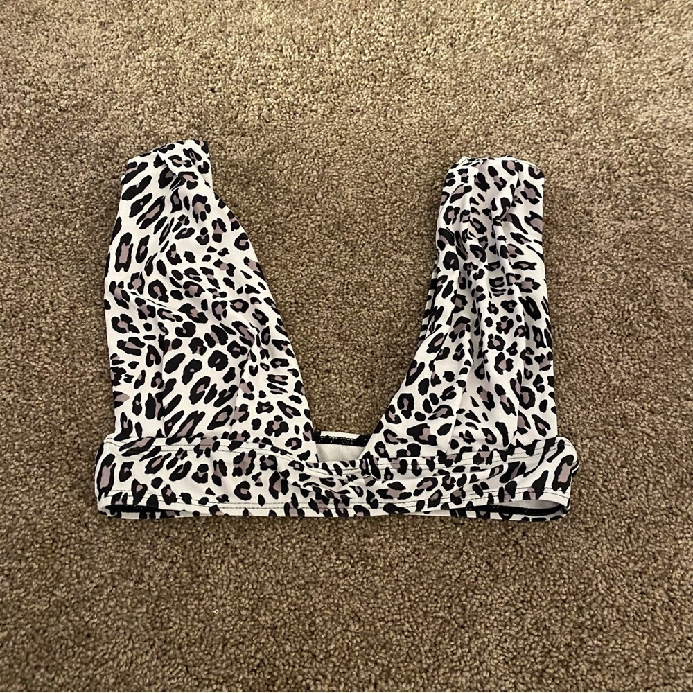cheetah bathing suit top